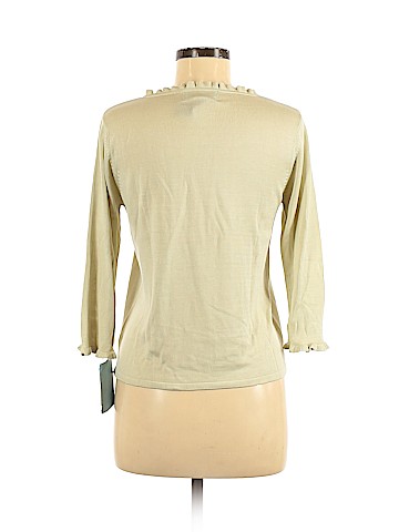 August Silk 3/4 Sleeve Silk Top (view 2)