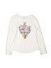 Old Navy 100% Cotton White Long Sleeve T-Shirt Size 8 - photo 1