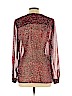 Liz Claiborne 100% Polyester Burgundy Long Sleeve Blouse Size L (petite) - photo 2
