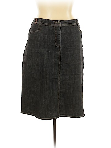 Lands' End Denim Skirt (view 1)