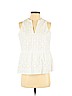 Ann Taylor LOFT 100% Cotton White Sleeveless Blouse Size S (petite) - photo 1