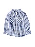 Lucky Brand 100% Cotton Plaid Blue Long Sleeve Button-Down Shirt Size 3T - photo 1