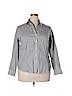 Jones New York Signature 100% Cotton White Long Sleeve Button-Down Shirt Size 1X - photo 1