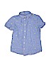 M&S 100% Cotton Blue Short Sleeve Button-Down Shirt Size 7 - 8 - photo 1