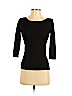 Ann Taylor 100% Cotton Black 3/4 Sleeve Top Size XS (petite) - photo 1