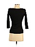 Ann Taylor 100% Cotton Black 3/4 Sleeve Top Size XS (petite) - photo 2