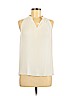 Banana Republic 100% Polyester White Sleeveless Blouse Size S (petite) - photo 1