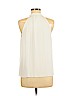 Banana Republic 100% Polyester White Sleeveless Blouse Size S (petite) - photo 2