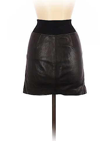 Theory Leather Skirt (view 2)