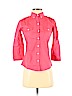 Banana Republic 100% Cotton Pink 3/4 Sleeve Button-Down Shirt Size XXS (petite) - photo 1