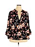 Cocomo Black 3/4 Sleeve Blouse Size 3X - photo 1