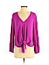 RACHEL Rachel Roy 100% Polyester Pink Long Sleeve Blouse Size S - photo 1