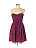 Rebecca Taylor 100% Silk Burgundy Cocktail Dress Size 4 - photo 1