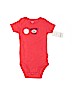 Carter's 100% Cotton Red Short Sleeve Onesie 6-9 MO / 9 MO - photo 1