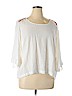 Melissa McCarthy Seven7 White 3/4 Sleeve Blouse Size 1X - photo 1