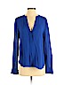 Vince. 100% Rayon Blue Long Sleeve Blouse Size 4 - photo 1