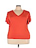 Lauren by Ralph Lauren Orange Short Sleeve Top Size 3X - photo 1