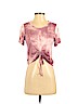 Charlotte Russe Pink Short Sleeve Top Size M - photo 1