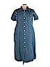 Crossroads 100% Cotton Blue Casual Dress Size 22 - photo 1