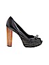 Aldo 100% Leather Black Heels Size 8 - photo 1