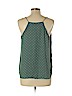 Ann Taylor LOFT 100% Polyester Blue Sleeveless Blouse Size L (petite) - photo 2