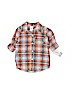 Carter's 100% Cotton Orange Long Sleeve Button-Down Shirt 9-12 MO / 12 MO - photo 1