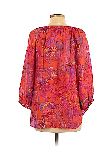 Lauren by Ralph Lauren 3/4 Sleeve Silk Top (view 2)
