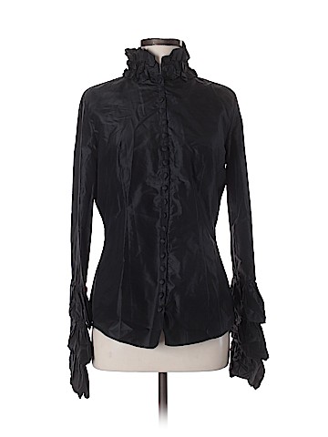L'Wren Scott Long Sleeve Silk Top (view 1)