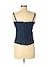 D&G Dolce & Gabbana Blue Sleeveless Top Size L - photo 2