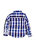 Nautica Checkered-gingham Blue Long Sleeve Button-Down Shirt Size M (youth) - photo 2