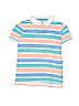 Lands' End 100% Cotton Stripes Blue Short Sleeve Polo Size L (youth) - photo 1
