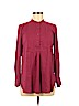 Ann Taylor 100% Polyester Burgundy Long Sleeve Blouse Size S (petite) - photo 1