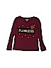 The Children's Place 100% Cotton Burgundy Long Sleeve T-Shirt Size 5 - 6 - photo 1