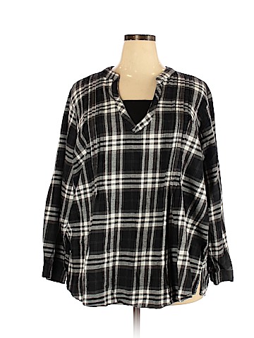 Woman Within Long Sleeve Blouse (view 1)