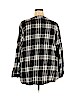 Woman Within 100% Cotton Black Long Sleeve Blouse Size 2X - photo 2
