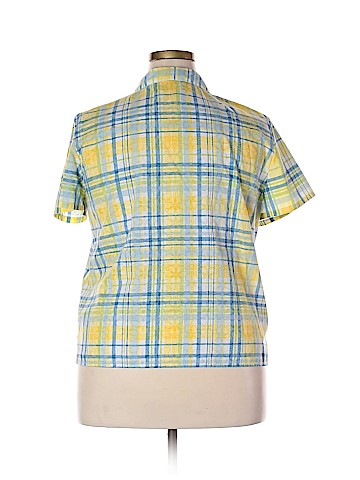 Alfred Dunner Short Sleeve Button-Down Shirt (view 2)