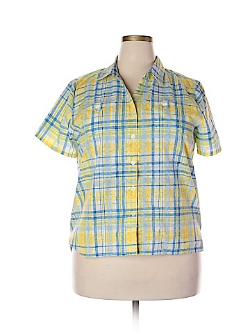 Alfred Dunner Short Sleeve Button-Down Shirt (view 1)