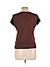 Susan Lawrence 100% Cotton Brown Short Sleeve Top Size L (petite) - photo 2
