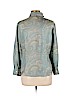 Lafayette 148 New York 100% Polyester Green Long Sleeve Blouse Size 12 - photo 2