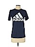 Adidas 100% Cotton Blue Short Sleeve T-Shirt Size S - photo 1