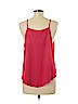 Lush 100% Polyester Red Sleeveless Blouse Size L - photo 2