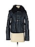Topshop 100% Sheepskin Black Leather Jacket Size 6 - photo 1