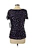 Adrianna Papell 100% Silk Purple Short Sleeve Silk Top Size L (petite) - photo 2