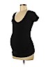 Old Navy - Maternity Black Short Sleeve T-Shirt Size M - photo 1
