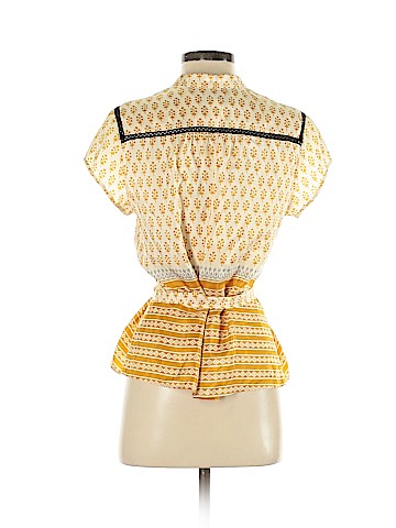 By Malene Birger Short Sleeve Silk Top (view 2)