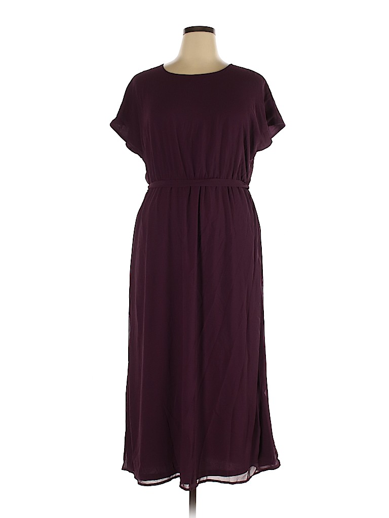 Piper & Scoot 100% Polyester Purple Casual Dress Size XL - photo 1