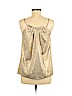 Diane von Furstenberg 100% Silk Tan Sleeveless Silk Top Size 8 - photo 2