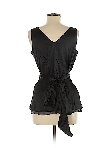 BCBGMAXAZRIA Sleeveless Silk Top (view 2)