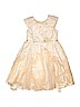Jona Michelle 100% Polyester Lace Tan Special Occasion Dress Size 10 - photo 1