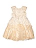 Jona Michelle 100% Polyester Lace Tan Special Occasion Dress Size 10 - photo 2
